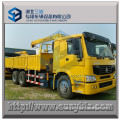 6x4 Right hand drive SINOTRUK HOWO 6x4 truck mounted lorry crane